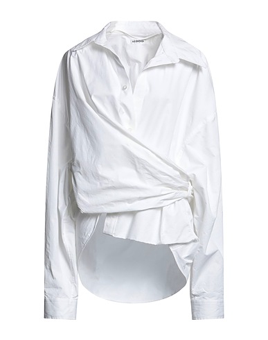 BALENCIAGA Solid color shirts & blouses Off white 100% Cotton, Polyester