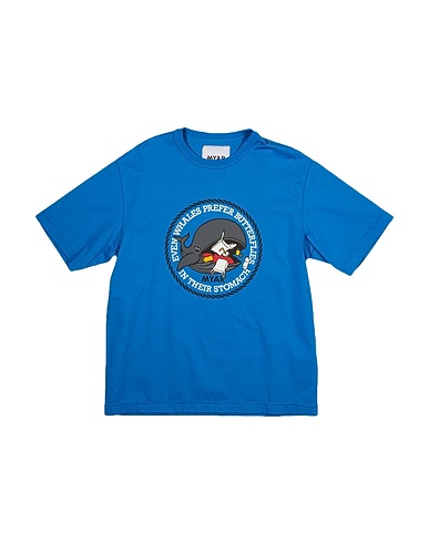 MYAR T-Shirt Azurblau 100% Baumwolle