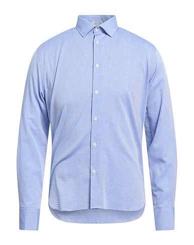 S.L.56 Solid colour shirt Light blue 100% Cotton