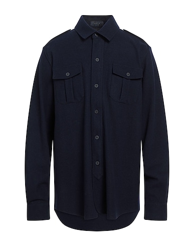 SEASE Shirts Midnight blue 88% Virgin Wool, 12% Nylon