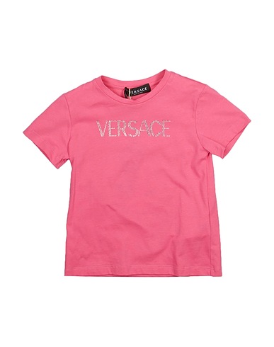 VERSACE YOUNG T-shirt Fucsia 100% Cotone