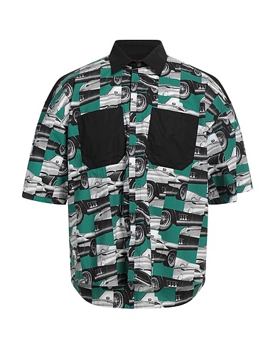 FERRARI Patterned shirt Black 100% Cotton