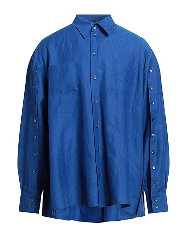 DOLCE&GABBANA Linen shirt Blue 100% Linen