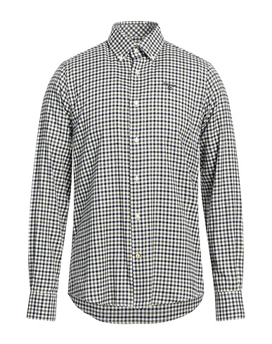 BARBOUR Checked shirt Military green 100% Cotton