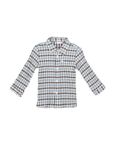 LALALÙ Patterned shirt White 98% Cotton, 2% Elastane