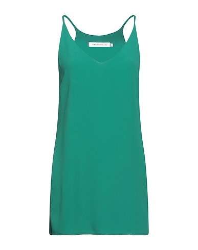 SIMONA CORSELLINI Camisole Emerald green 83% Acetate, 17% Silk