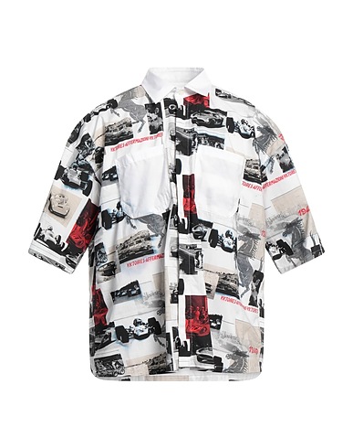 FERRARI Patterned shirt White 100% Cotton