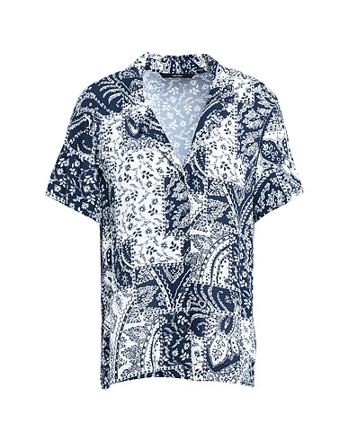 VERO MODA Hemden und Blusen mit Muster Nachtblau 100% Viskose EcoVero™