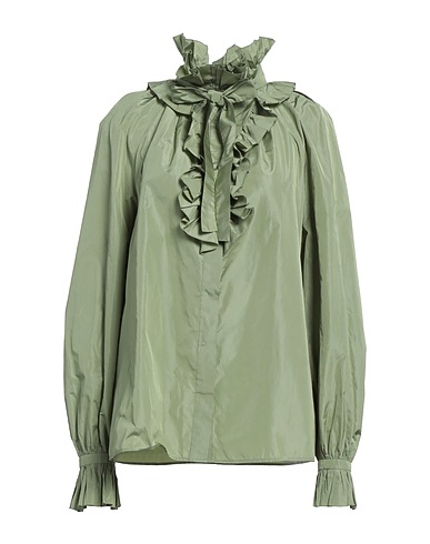 ALBERTA FERRETTI Solid colour shirts & blouses Sage green 79% Polyester, 21% Silk