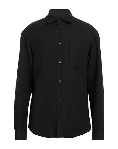 BALENCIAGA Solid colour shirt Black 72% Wool, 28% Viscose