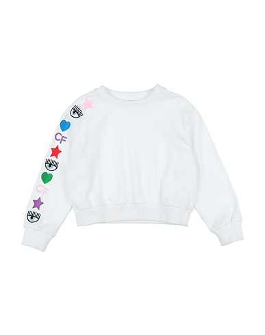 CHIARA FERRAGNI Felpa Off white 95% Cotone, 5% Elastan