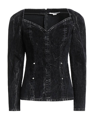 STELLA McCARTNEY Top Black 98% Cotton, 2% Elastane