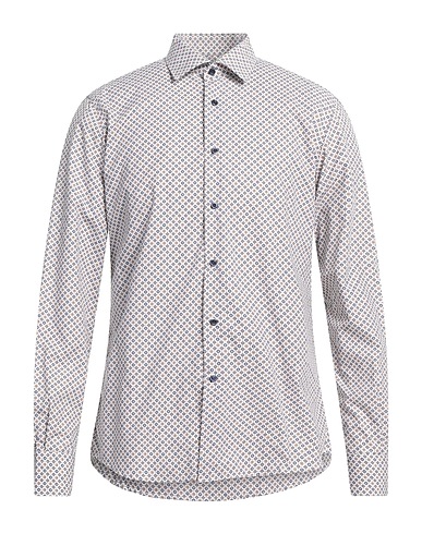 DOMENICO TAGLIENTE Patterned shirt Off white 100% Cotton