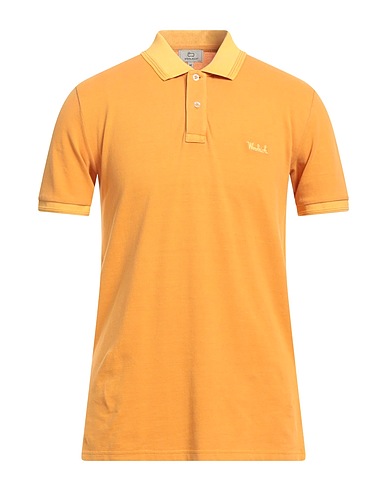 WOOLRICH Polo shirt Mustard 95% Cotton, 5% Elastane