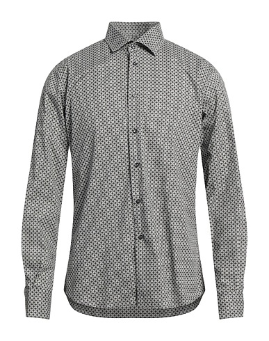 DOMENICO TAGLIENTE Patterned shirt Charcoal 100% Cotton
