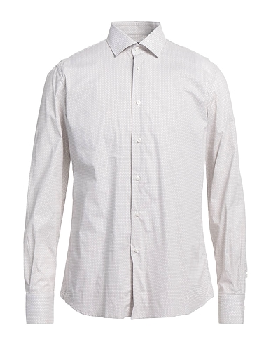 DOMENICO TAGLIENTE Patterned shirt Ivory 100% Cotton