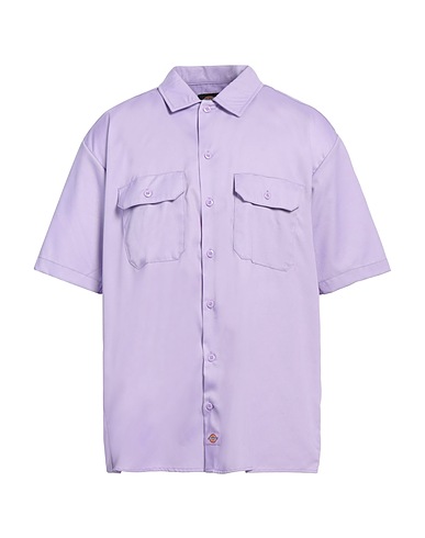 DICKIES Solid colour shirt Lilac 65% Polyester, 35% Cotton