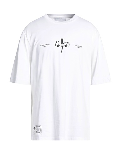 NEIL BARRETT T-shirt JAMES HARDEN X NEIL BARRETT White 100% Cotton, Polyester, Elastane