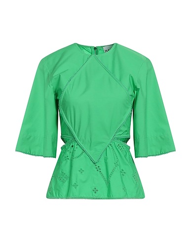 GANNI Top Green 100% Organic cotton