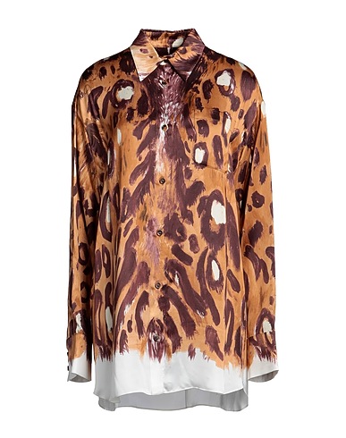 MARNI Patterned shirts & blouses Brown 100% Viscose