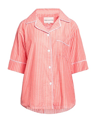 YOUTHS IN BALACLAVA Striped shirt Salmon pink 100% Cotton