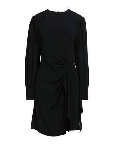 SEMICOUTURE Short dress Black 65% Acetate, 35% Silk