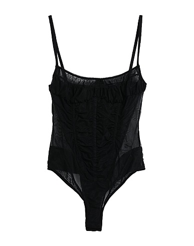 MUGLER TOPS & TEES Black 83% Polyamide, 17% Elastane