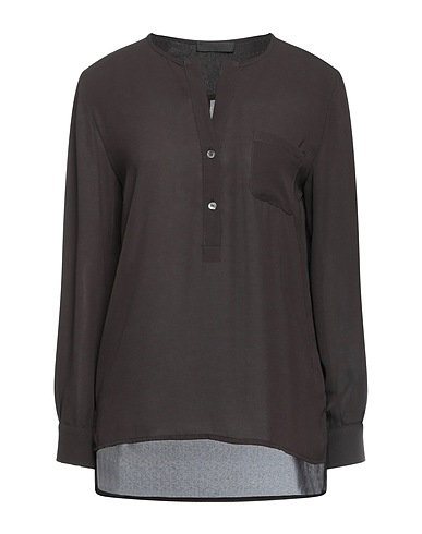 BLACK LABEL Camicie e bluse tinta unita Nero 100% Poliestere