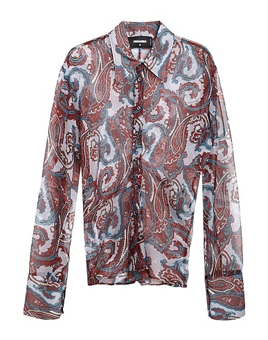 DSQUARED2 Patterned shirts & blouses Light grey 100% Polyester