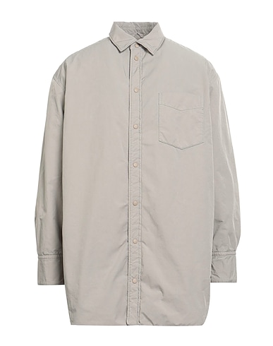 ASPESI Solid colour shirt Grey 65% Polyester, 35% Polyamide