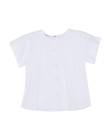 PEQUEÑO TOCON Solid color shirt White 100% Cotton