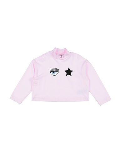 CHIARA FERRAGNI T-shirt Light pink 93% Cotton, 7% Elastane