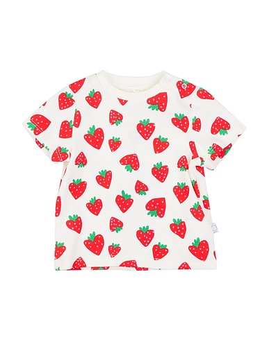 STELLA McCARTNEY KIDS T-shirt Ivory 97% Cotton, 3% Elastane