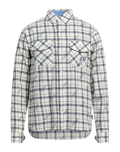 BILLIONAIRE BOYS CLUB Checked shirt Ivory 100% Cotton