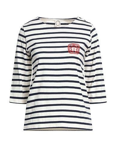 INES DE LA FRESSANGE Paris T-shirt Blu notte 100% Cotone