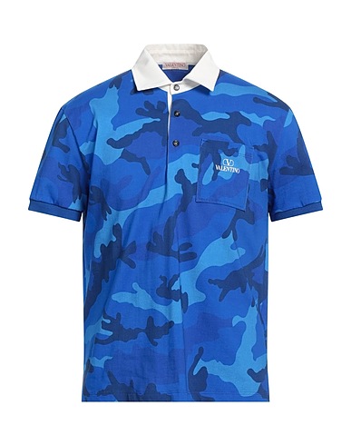 VALENTINO GARAVANI Polo shirt Blue 100% Cotton