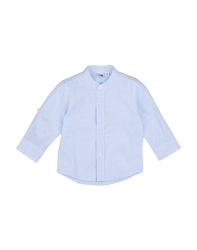 iDO Camicia fantasia Blu chiaro 66% Cotone, 32% Poliammide, 2% Elastan