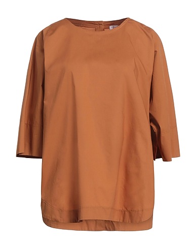 ROSSOPURO Top Brown 100% Cotton
