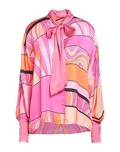 PINK MEMORIES Patterned shirts & blouses Pink 100% Viscose