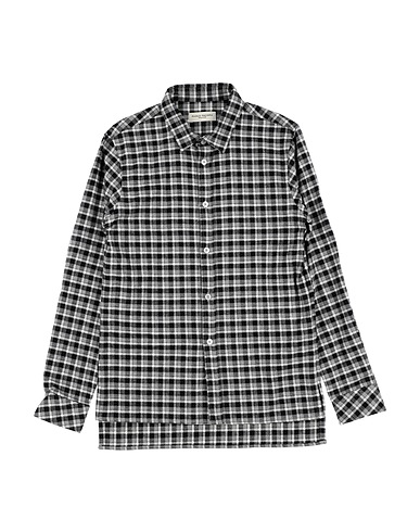 PAOLO PECORA Patterned shirt Black 100% Cotton