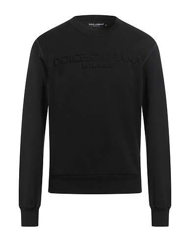 DOLCE&GABBANA Sweatshirt Black 89% Cotton, 11% Polyester, Elastane