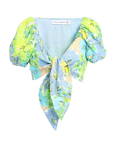 FAITHFULL Top Pastel blue 100% Linen