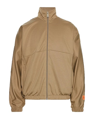HERON PRESTON Sweatshirt Military green 55% Polyester, 45% Cotton, Polyamide