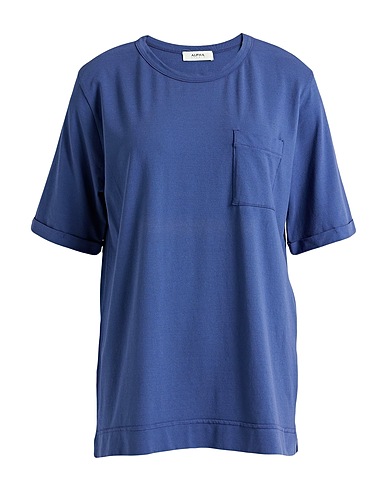 ALPHA STUDIO Basic T-Shirt Navy blue 100% Cotton
