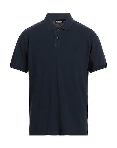 DONDUP Polo shirt Blue 100% Cotton