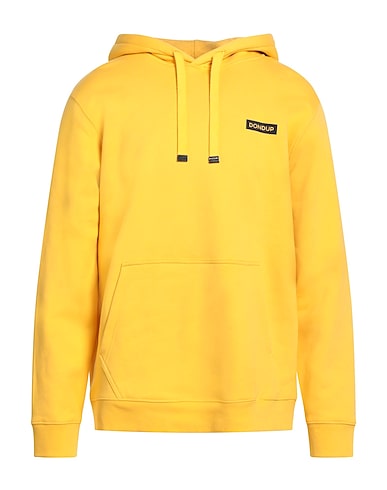 DONDUP Hooded track jacket  Yellow 100% Cotton