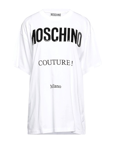 MOSCHINO T-Shirt Weiß 100% Organische Baumwolle