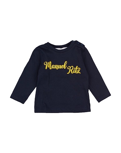 MANUEL RITZ T-shirt Midnight blue 100% Cotton