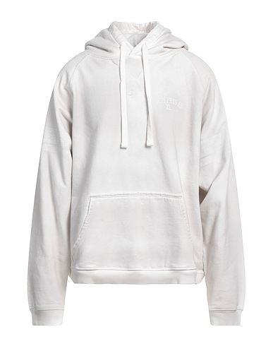 GUESS Hooded track jacket  Off white 100% Cotton