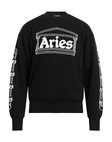 ARIES Sweatshirt Black 100% Cotton